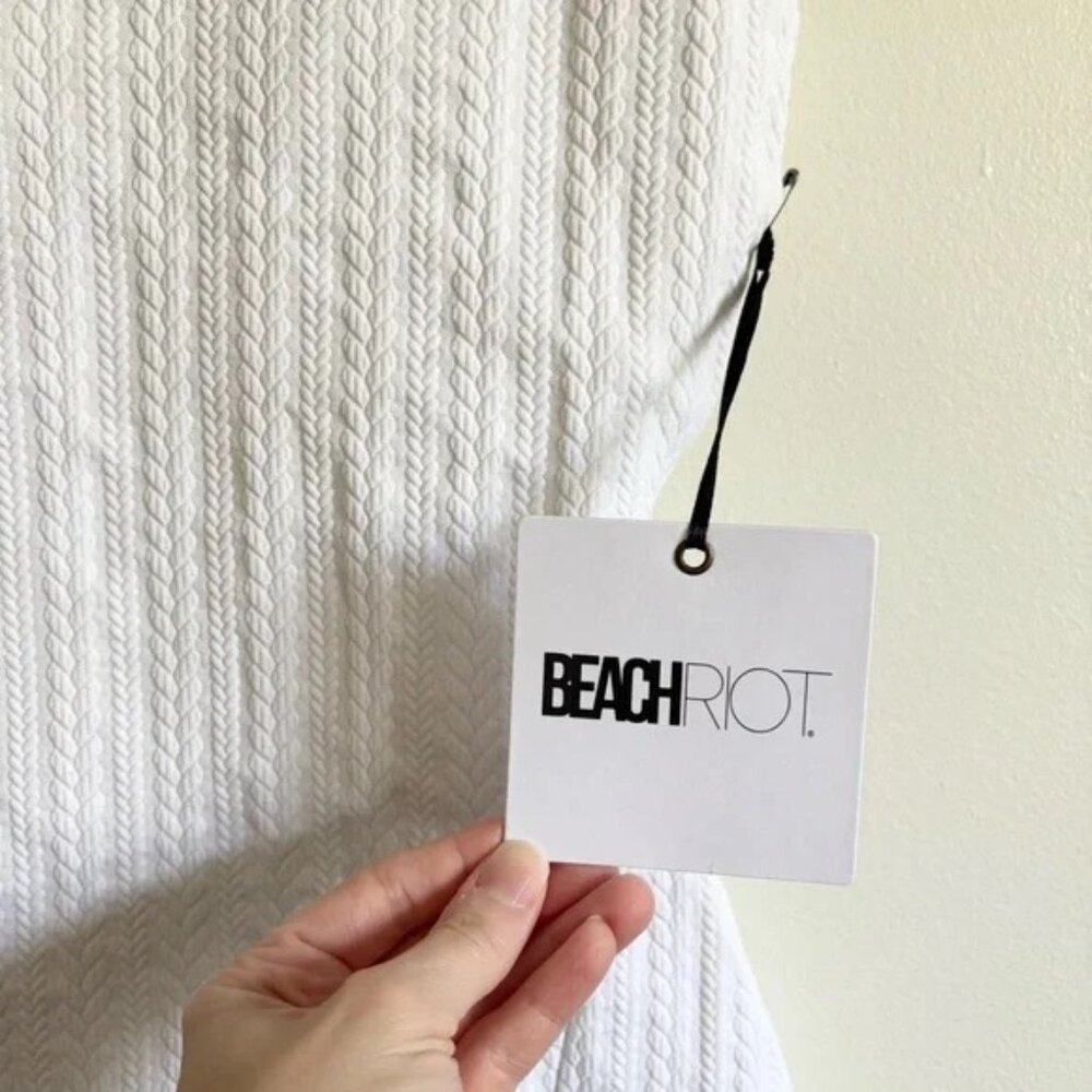Beach Riot White Ribbed Mini Dress - Picture 4 of 5